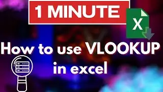 How to use VLOOKUP in excel
