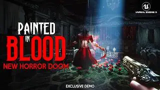 PAINTED IN BLOOD First Gameplay Demo | New BRUTAL HORROR Shooter like Classic Doom coming in 2025
