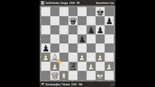 FM Tihomir Dovramadjiev (BUL) 1:0 IM Sergey Grishchenko (RUS)