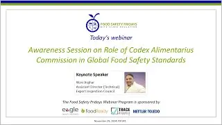 Awareness Session on Role of Codex Alimentarius Commission in Global Food Safety Standards