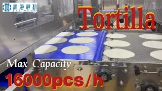 High capacity tortilla production line