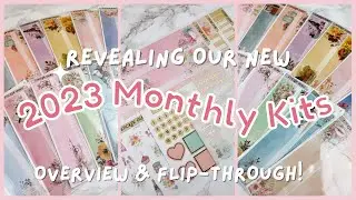 Revealing Our NEW Customizable Monthly Kits! | Sticker Guru A5Wide Monthly Planner Stickers