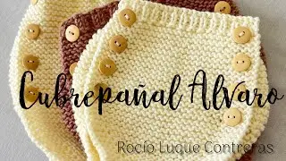Tutorial CUBREPAÑAL ÁLVARO a 2 agujas ¡¡¡MUY FÁCIL, PARA TODOS LOS NIVELES!!!