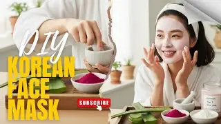 ✨Magical face mask 😯 homemade Korean face mask | glassy & healthy skin