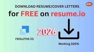 🔥 How to Download a Resume from Resume.io for FREE 2026 (No Payment Needed!) 🔥
