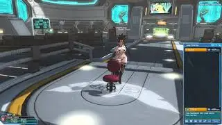 PSO2 452: Chair Dance Emote Lobby Action