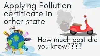 Applying pollution certificate for bike in other state #pollutioncertificate
