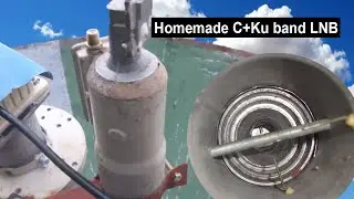 How to make c+ku band lnb at home for Tata sky and 83 C band or Airtel and 110 C band!