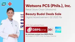 Watsons Beauty Budol Deals Sale Digital Ad Q2 2023 15s (Philippines)