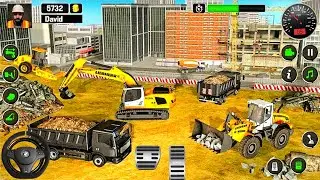 513 auto truck loading sand truck loading concrete gauge game simulator - truck construction site