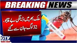 Dengue Outbreak Out of Control Across Pakistan | 32 Lives Lost | Latest Updates | Breaking News