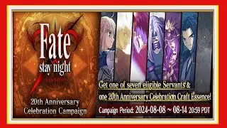 ChanceIchio Fate/Grand Order: Fate/Stay Night 20th Anniversary Celebration Stream