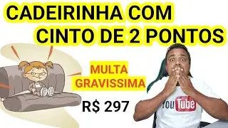 CADEIRINHA E CINTO DE 2 PONTOS ou CADEIRINHA DE ELEVAÇÃO