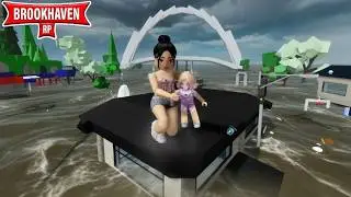 SOBREVIVO A UNA INUNDACI&Oacute;N EN BROOKHAVEN CON MI BEB&Eacute; BELLA EN ROBLOX