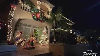Naples Island Christmas Lights | Relaxing Night Walk ASMR Long Beach 🎄✨