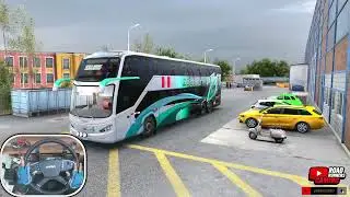 Modasa Zeus 5 Scania Bus Passenger Transport | Extreme Brutal Traffic | Euro Truck Simulator 2