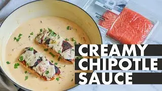 Pan-Grilled Salmon with Creamy Chipotle Sauce | Easy Gourmet Recipe ft. MOWI Salmon