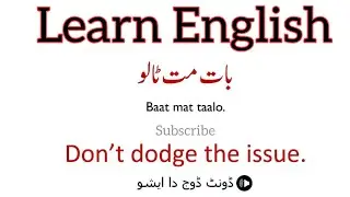Urdu to English Daily Conversation | Learn English from Urdu | Vocabulary and Dictionary 364