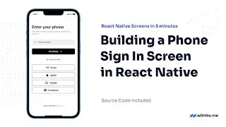 #8 Building a Phone Number Sign In Screen in React Native