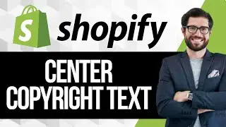 Как расположить текст об авторских правах по центру в нижнем колонтитуле Shopify | Центрирование ...