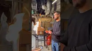 Forging the feet for fireplace tool sets. #blacksmith #makingvideos #handmade #blacksmithing