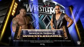 WWE 2K24 - Batista vs. The Rock - No Disqualification Battle for the WWE Championship
