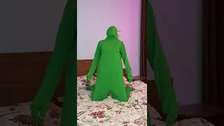 Who's in the green man suit?