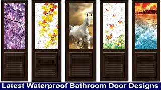 Modern Printed PVC Weightless Door | बाथरूम दरवाजे की डिज़ाइन | Waterproof Bathroom Door Designs