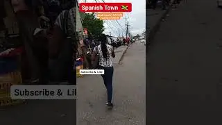 Road Trip walking in Spanish Town Jamaica 🇯🇲.