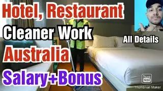 Hotel and Restaurant cleaning job in Australia,10th and 12th Pass, Salary,All Details
