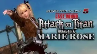 DEAD OR ALIVE 5 Last Round - Marie Rose - Attack On Titan Crossover