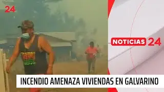 La Araucanía: incendio amenaza viviendas en ruta Galvarino-Cholchol | 24 Horas TVN Chile