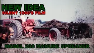 1960's New Idea Farm Equipment Film Model 208 Manure Spreader