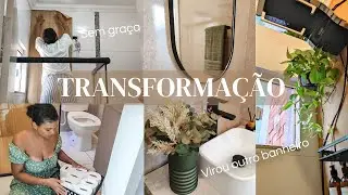 TRANSFORMAÇÃO COMPLETA DO MEU BANHEIRO | Antes e Depois Gastando Pouco