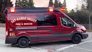 San Ramon Valley Fire Dept. SR31 & Engine 31 Responding