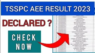 TSPSC AEE Result 2023 | How To Check TSPSC AEE 2023 Result