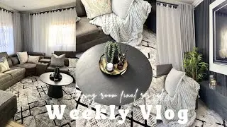 #vlog | Homemaking Diaries | Living room reset & final reveal | #southafricanyoutuber 🇿🇦