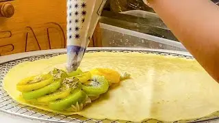 japanese street food -  fruit crepes    クレープ