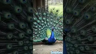Peacock Opens His Beautiful Feathers #peacock #birds #status #trending #nature #shorts#youtubeshorts