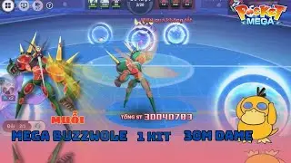 Pocket mega - Muỗi Mega Buzzwole 2m lực chiến 1 đấm 30 triệu sát thương, thật kinh khủng