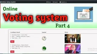 Online voting system project in PHP | Part 4 | PHP Major project with Source Code