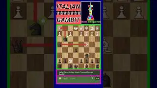 Italian Game: Knight Attack, Ponziani-Steinitz Gambit. Chess Tactics ⚜️⚜️
