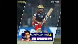 Mahipal Lomror Batting Vs Delhi Capitals ! Ipl 2023 Match 50 ! RCB VS MI #ipl2023 #shorts