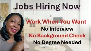 No Degree Needed |  No Background Check | Remote Jobs | WFH