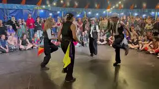 Katy Cruel danced by Molly No-Mates at Sidmouth Folk Festival 2025 Queer Ceilidh Dance Party