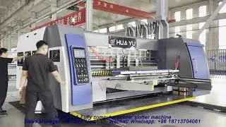 HUAYU-A Series 1628 fully computerized flexo printer slotter machine I china carton box machine
