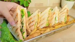 chicken mayo tikka sandwich😍  recipe by Cooking with Asmi