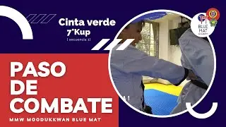 Pasos de Combate para Cinta Verde Moo Duk Kwan Taekwondo Secuencia 1 #BlueMatAcademy