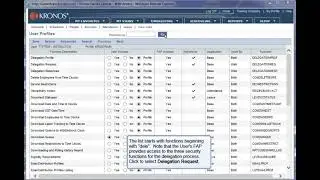 KRONOS - Configure And Use Delegation Profile (OLD)