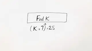 Easy Algebra Math Simplication | Find K value | algebra 